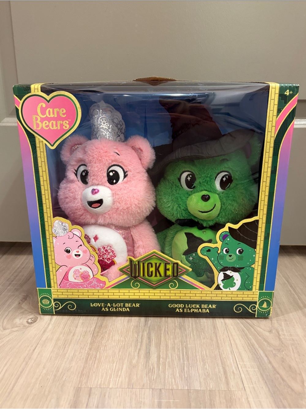 Care Bears Wicked Duo Plush Set - Pink & Green